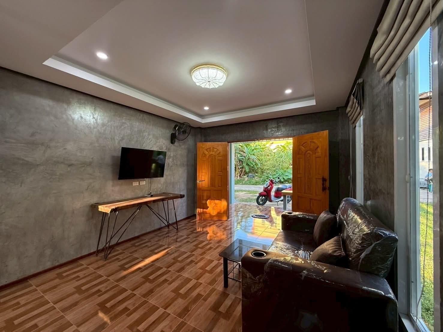 Living room with TV and sofa